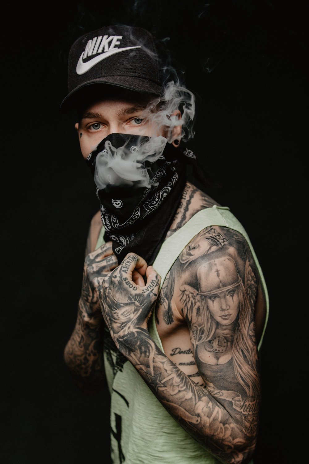 Tattoo Ink Inked Guy Portrait Zürich Pola Sedcard Armin Nussbaumer